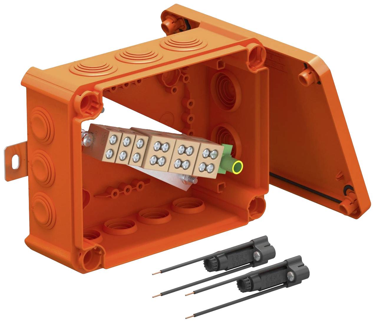 OBO Bettermann 7205760 Aftakdoos Met schroefklemmen, Halogeenvrij (l x b) 190 mm x 150 mm 1 stuk(s)