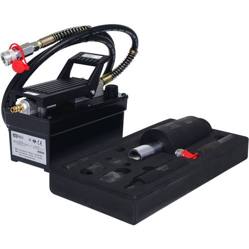 KS Tools 440.9991 Hydraulik-Einheit 16t, mit Luft-Hydraulik-Pumpe, 13-tlg