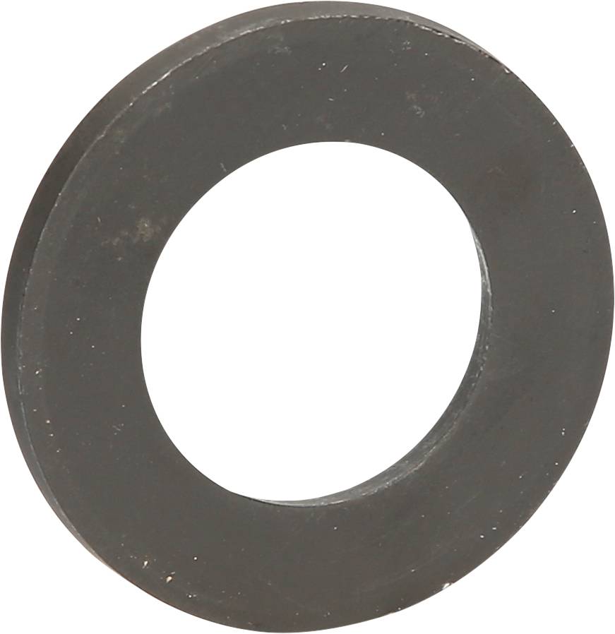 Kreisförmige, schwarze Dichtungsscheibe aus Gummi mit zentralem Loch. Sie dient als Dichtungs- oder Abstandshalter in technischen Anwendungen.