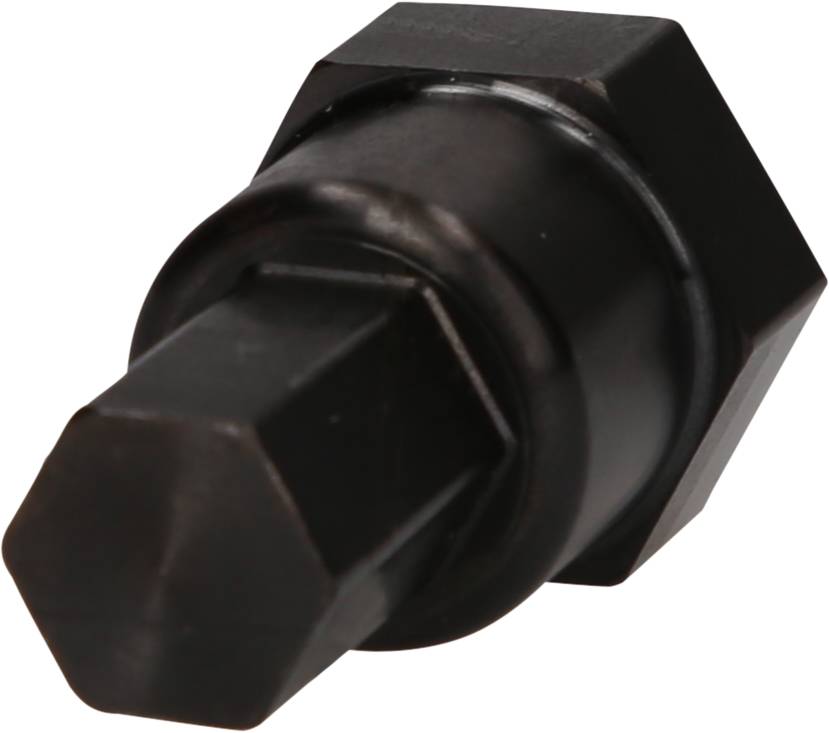 Sechskant-Drehmoment-Adapter aus schwarzem Metall, geeignet für verschiedene Drehmomentanwendungen in mechanischen Arbeiten.