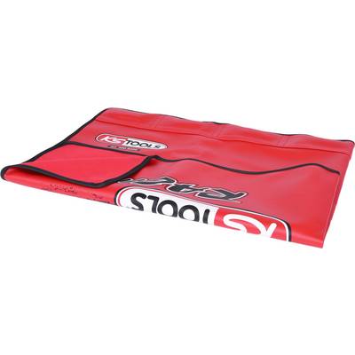 Rote Werkzeugrolltasche mit Logo 'KS Tools'. Geeignet zur Aufbewahrung und Organisation von Werkzeugen.