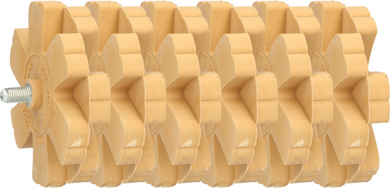 KS Tools 515.1368 Folienradierer mit Lamellen, 6er Pack