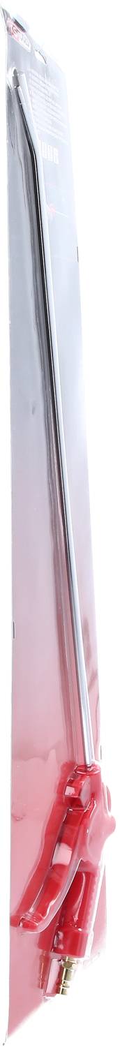 Verlängerter roter Grillanzünder in transparent-pinker Verpackung, ideal für schwer erreichbare Stellen.