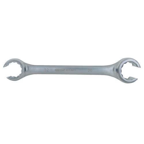 KS Tools 517.0271 Offener Doppel-Ringschlüssel, abgewinkelt, 32x36mm