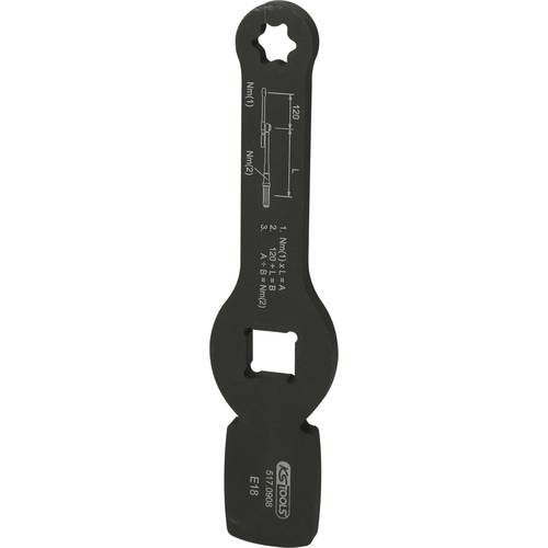 Thumbnail - KS Tools 517.0908 3/4 Schlag-Torx-E-Schlüssel mit 2 Schlagflächen, E18