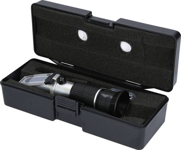 KS Tools 550.1285 Refraktometer - optisches Prüfgerät für Batterieflüssigkeit, Frostschutzmittel und AdBlue®-Zusätze