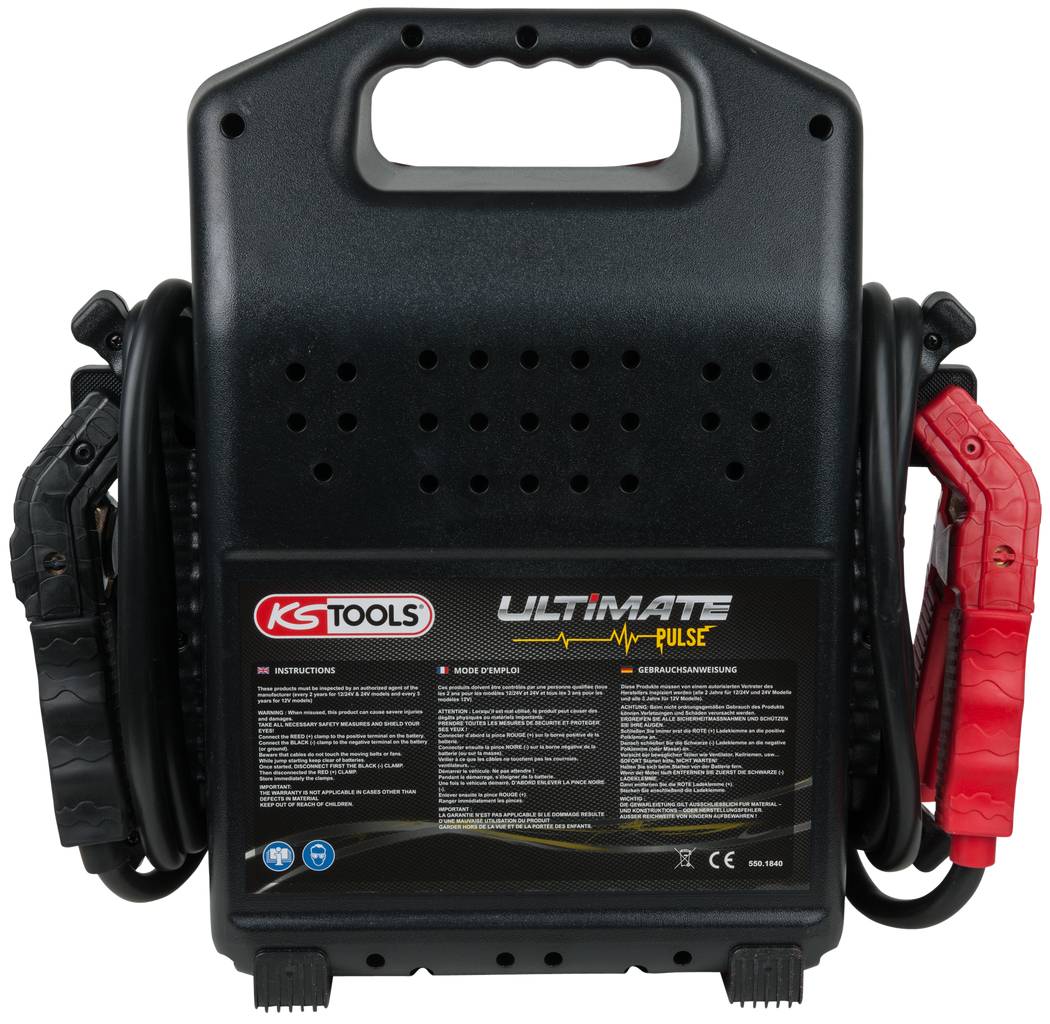 KS TOOLS 12 V Kondensator-Booster - mobiles Starthilfegerät 1800 A ( 550.1840 )-5