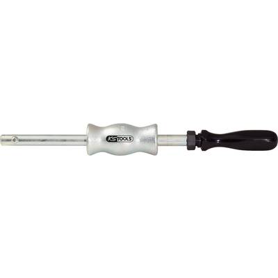 Ein manuell bedienbarer Schlagschrauber mit zylindrischem Metallkörper und ergonomischem Kunststoffgriff, markiert mit 'KS Tools'.
