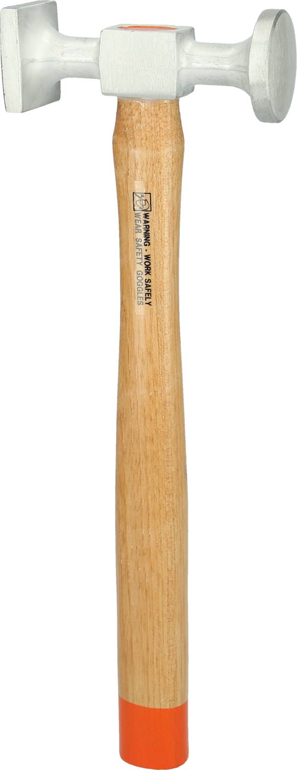 KS Tools 700.1491 Aluminium-Karosserie-Standard-Hammer gewölbter Kopf, rund/eckig