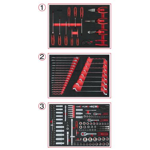 Thumbnail - KS Tools 713.0215 Werkzeug-Satz Chrom-Vanadium Stahl 215 Teile