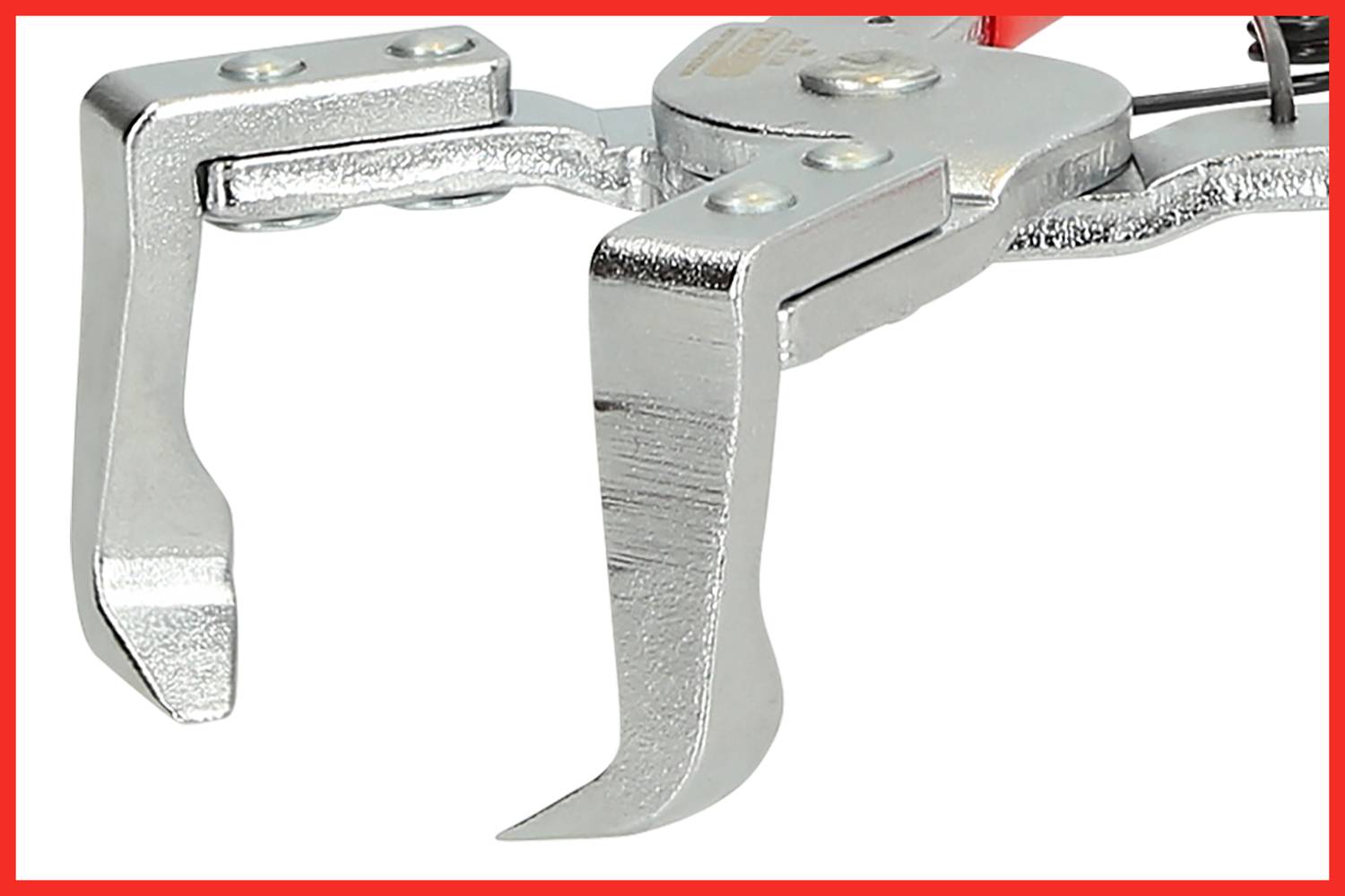 Greiferwerkzeug mit zwei gebogenen Metallklauen, die zum Greifen und Halten von Gegenständen verwendet werden können.