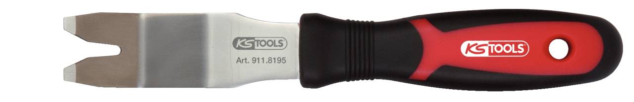 KS Tools 911.8195 Cliplöser Y-Form, doppelt breit abgewinkelt, 230mm