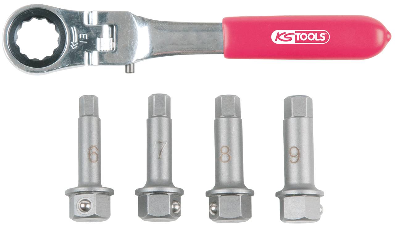 KS Tools 918.3500 1/2 Bremssattel Spezial-Steckschlüssel- Satz, 5-tlg