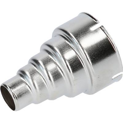 Metalladapter mit geriffeltem Design für Schlauchanschluss, zylindrische Form, geeignet für Druckluft- oder Wasserleitungen.