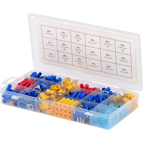KS Tools 970.0300 Quetschverbinder-Sortiment 0.50 mm² 6 mm² Rot, Blau, Gelb 360 Teile