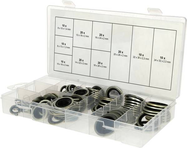 KS Tools 970.0760 Dichtungs-Sortiment Inhalt 150 Teile
