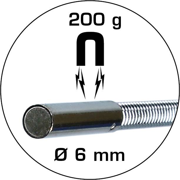 Starke Magneten, 200 g Zugkraft, 6 mm Durchmesser.