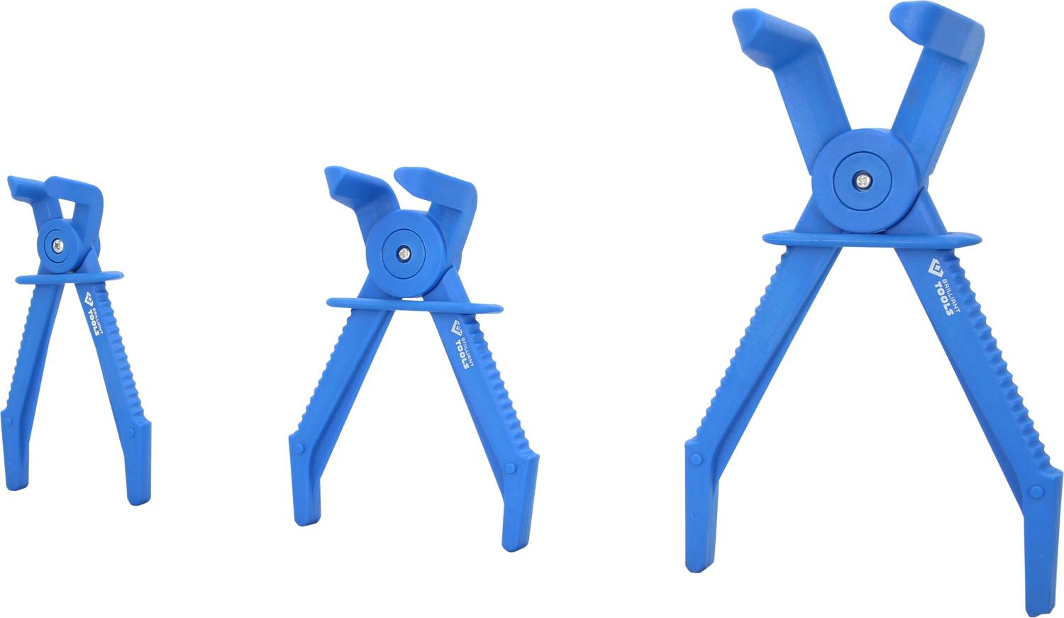 Brilliant Tools BT521015 Schlauch-Abklemm-Zangen-Satz, 90° abgewinkelt, 3-tlg