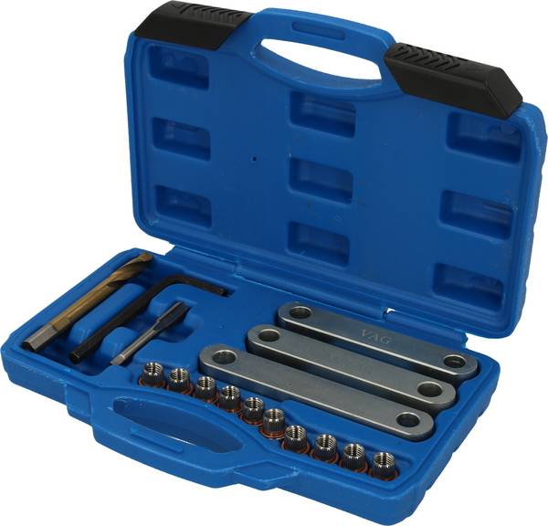 Brilliant Tools BT701100 Reparatursatz für Bremsgewinde, M9 x 1,25, 16-tlg