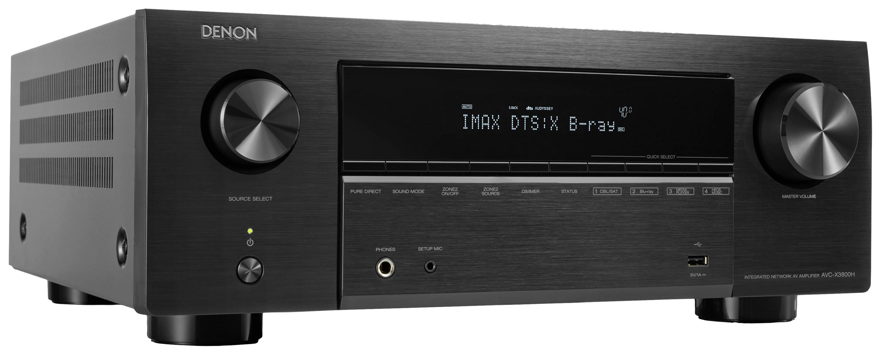 Denon AVCX3800HBKE2 9.4 AV-Receiver 9x180 W Schwarz-1
