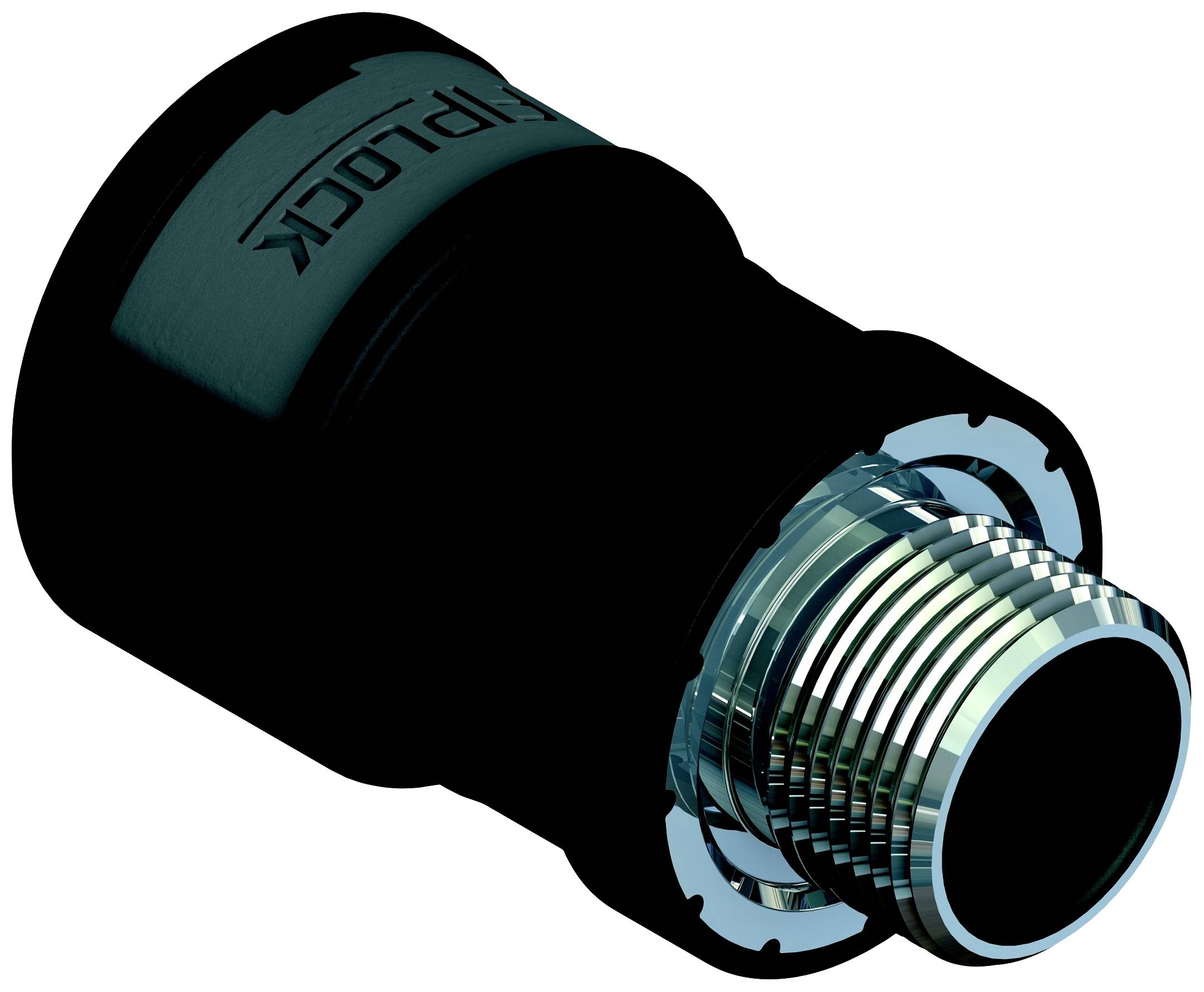 Fränkische Rohrwerke 4890473600 Verschraubung 55.5 mm Schwarz 6 St.