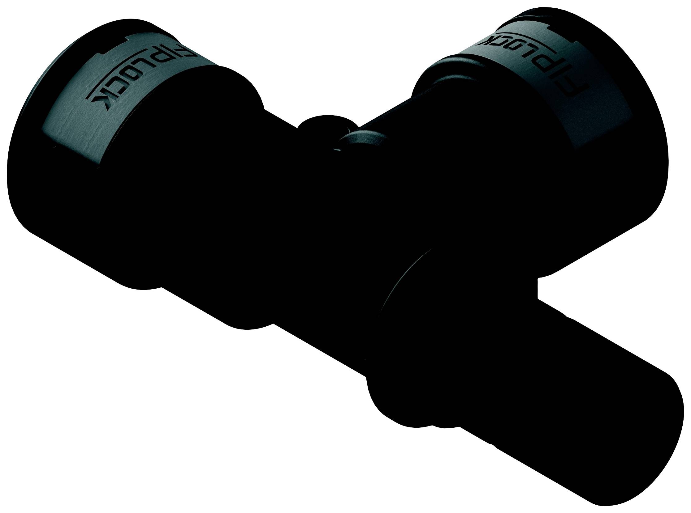 Fränkische Rohrwerke 4891905500 T-Stück Schwarz 4 St.