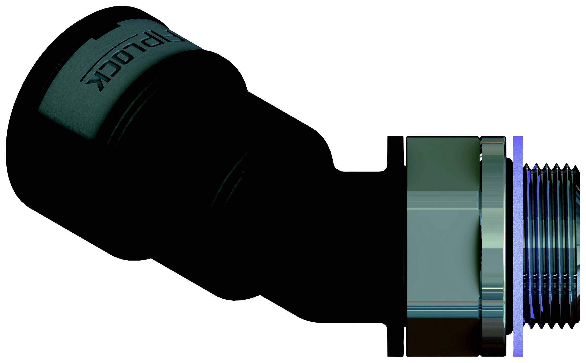 Fränkische Rohrwerke 4891031600 Verschraubung 88.5 mm Schwarz 6 St.