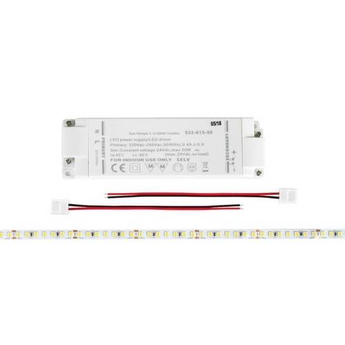 Brumberg 15292027 15292027 LED-Streifen-Komplettset EEK: F (A - G) 24 V 5000 mm Weiß 1 St.