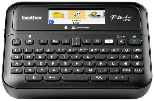 Brother P-touch D610BT Beschriftungsgerät Geeignet für Schriftband: TZe 3.5 mm, 6 mm, 9 mm, 12 mm, 18 mm, 24 mm