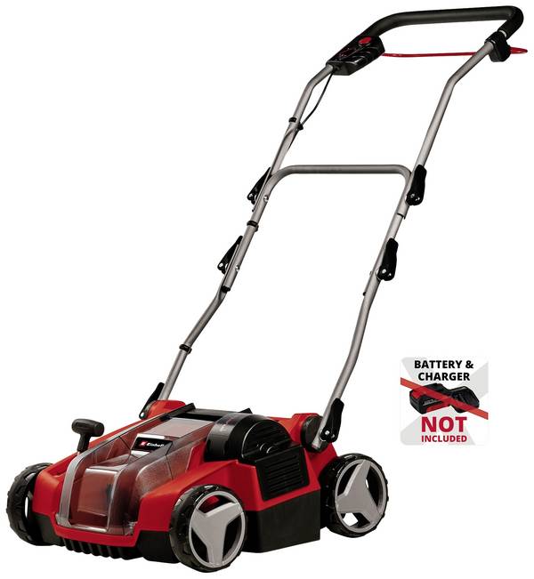 Einhell GE-SC 36/35 Li - Solo Power X-Change Li-Ion Akku Vertikutierer ohne Akku, ohne Ladegerät, mit Schnellspannern, Einstellbarer Holm Arbeitsbreite 35 cm