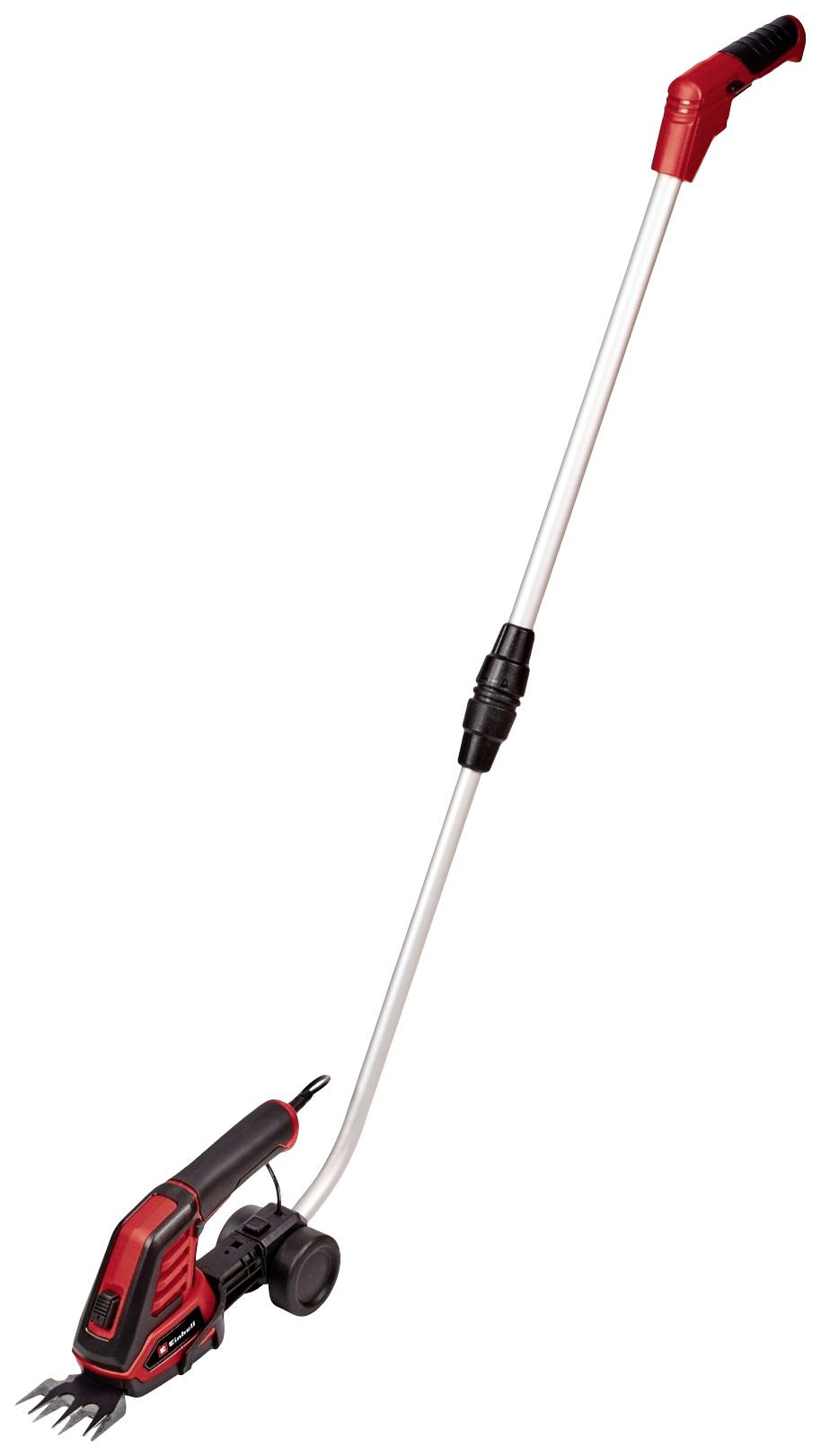 Eine Hand-Grasschere mit Griffverlängerung, geeignet für Rasenkanten und schwer erreichbare Stellen im Garten.