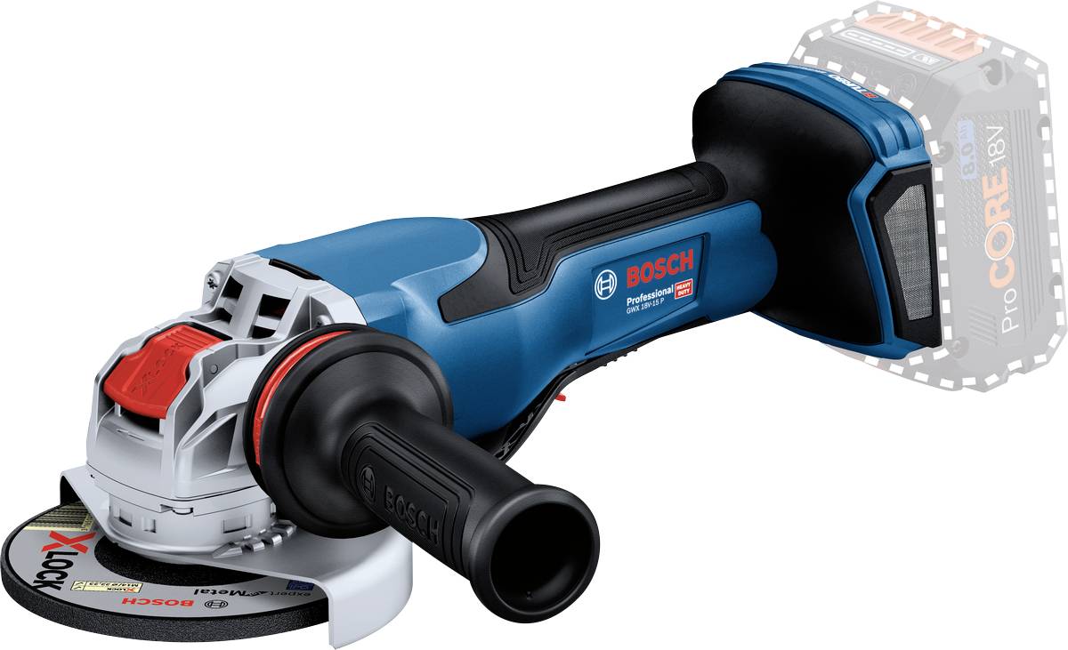 Bosch Professional GWX 18V-15 P 06019H6F01 Vinkelslip 125 mm borstfri, exkl. batteri/laddare, Utan laddare 18 V