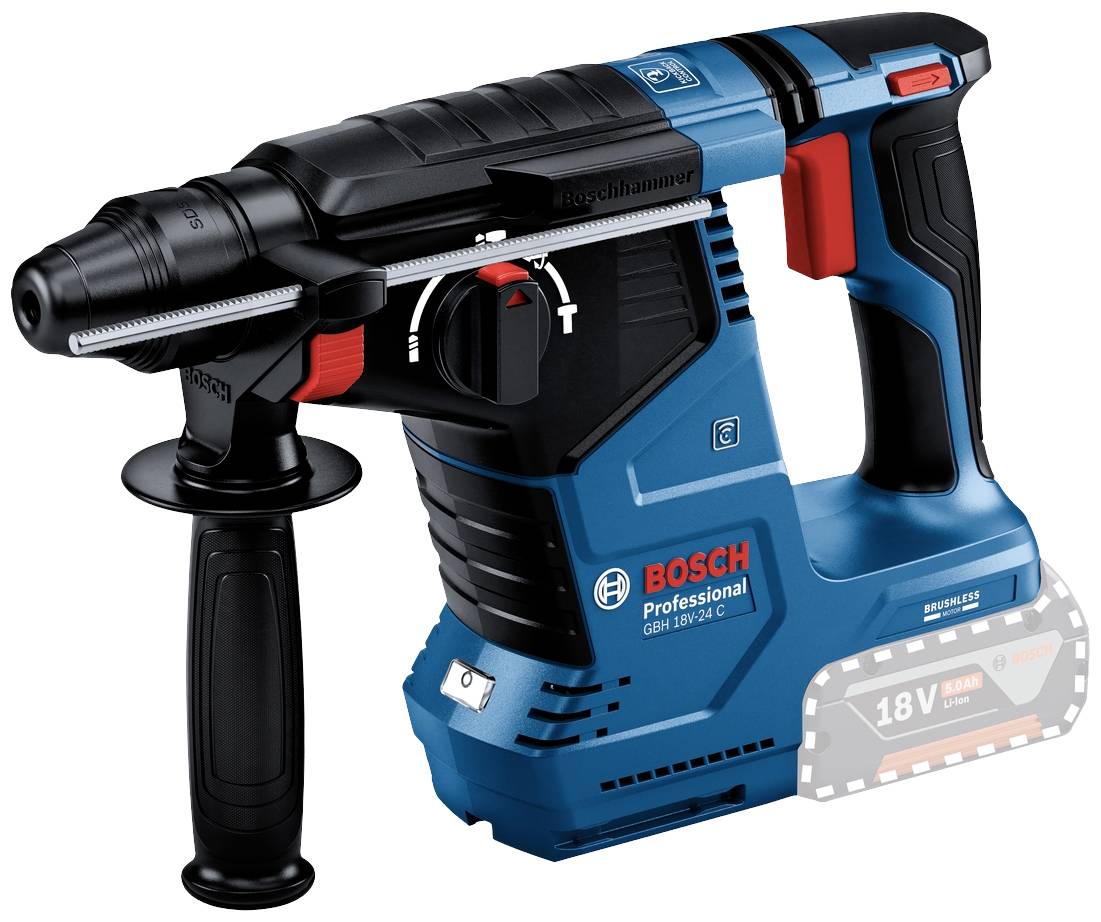 Bosch Professional GBH 18V-24 C SDS-Plus-Borrhammare batteri 18 V Li-Ion borstfri, exkl. batteri/laddare