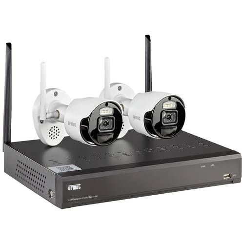 Urmet SET 1098/820 1098/820 WLAN IP-Überwachungskamera-Set 8-Kanal mit 2 Kameras 1920 x 1080 Pixel