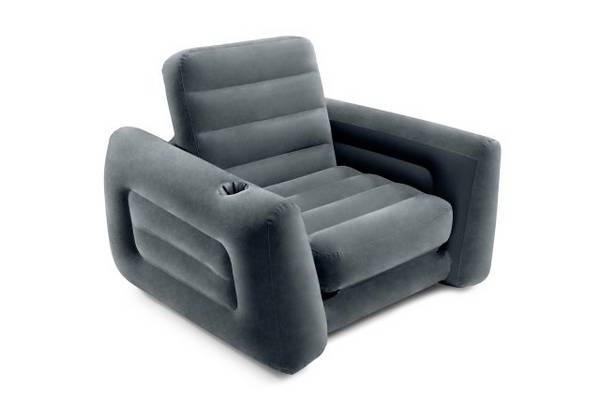 Intex 66551NP Pull-Out Sessel (L x B x H) 223 x 116 x 66 cm Schwarz