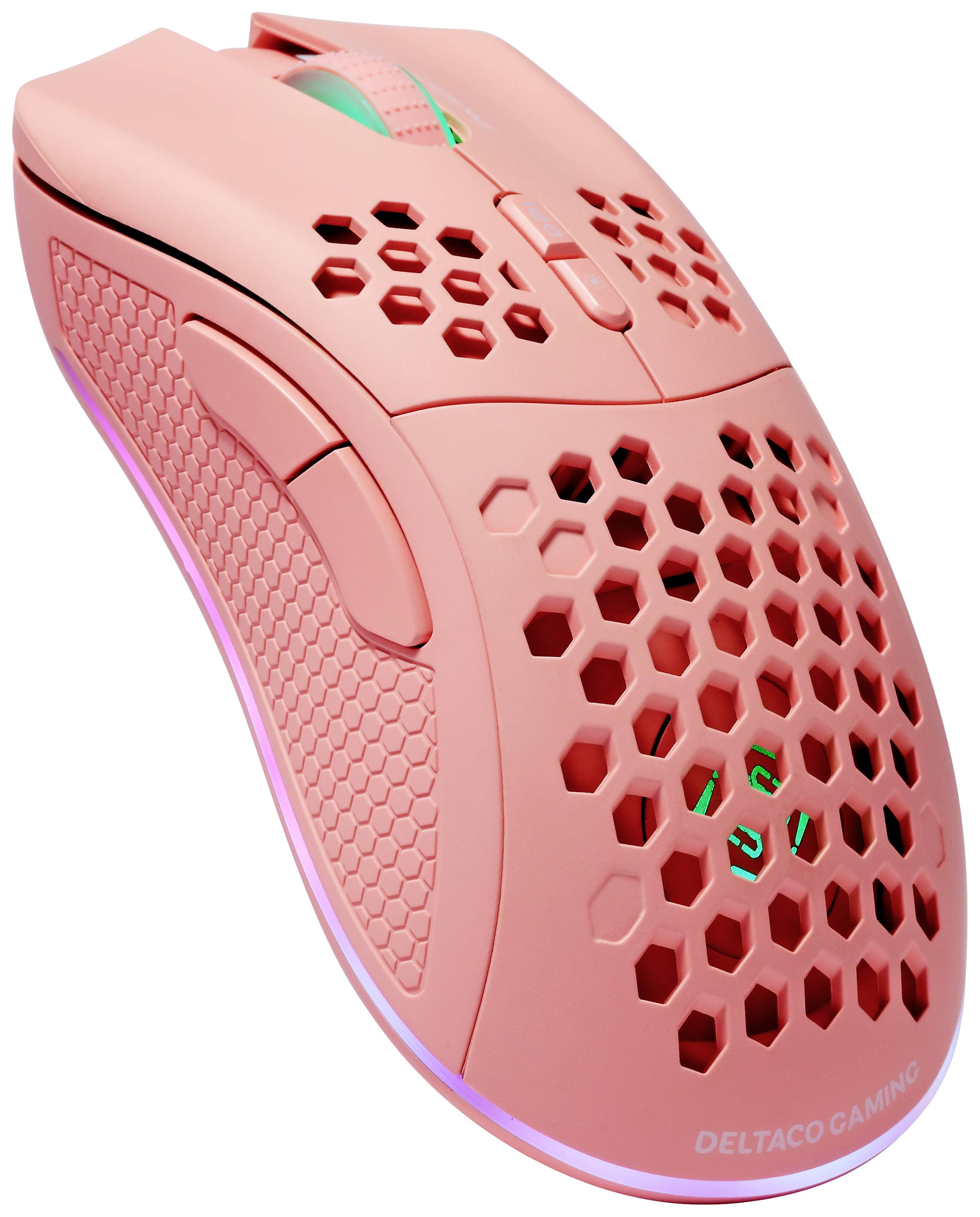 DELTACO PM80 Gaming Maus, Pink GAM-120-P-1