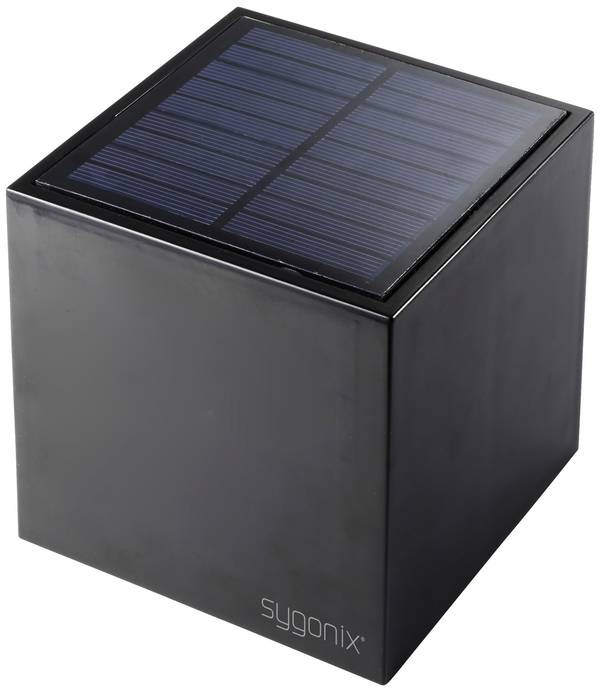 Sygonix  SY-5499356 Solar-Außenwandleuchte  SMD LED  0.9 W Schwarz
