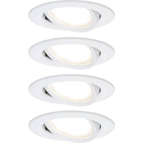 Paulmann 4064161242125 Einbauleuchte 4er Set LED 18 W Weiß (matt)