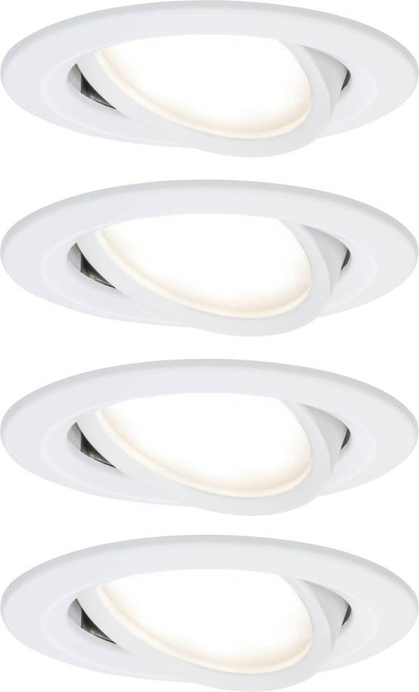 Paulmann 4064161242125  Einbauleuchte 4er Set  LED  18 W Weiß (matt)