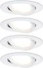 Paulmann 4064161242163 Coin Slim LED-Einbauleuchte 4er Set LED LED fest eingebaut 18 W Weiß (matt)