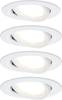 Paulmann 4064161242187 Nova Einbauleuchte 4er Set LED LED 18 W Weiß (matt)