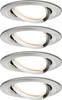 Paulmann 4064161242224 Coin Slim LED-Einbauleuchte 4er Set LED LED fest eingebaut 18 W Eisen (gebürstet)