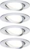 Paulmann 4064161242262 Coin Slim LED-Einbauleuchte 4er Set LED LED fest eingebaut 18 W Aluminium (gebürstet)