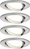 Paulmann 4064161242286 Nova Einbauleuchte 4er Set LED LED 18 W Eisen (gebürstet)