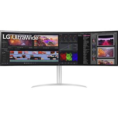LG Electronics 49WQ95X-W LCD-Monitor 124.5 cm (49 Zoll) EEK F (A - G) 5120 x 1440 Pixel UW-DUAL-QHD 5 ms HDMI®, DisplayP