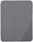 Geschlossene graue Tablet-Hülle, rechteckig mit minimalem Design ohne dekorative Elemente, vor einem weißen Hintergrund.