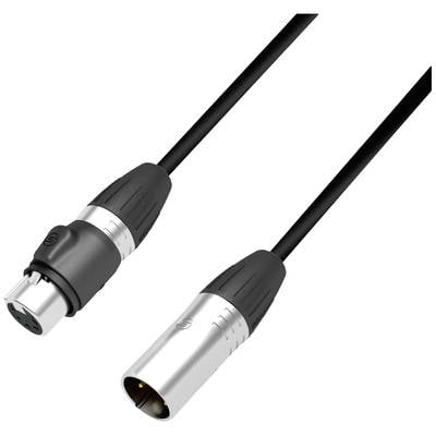 'XLR-Kabel mit männlichem und weiblichem Anschluss. Verwendet für Audioverbindungen, bekannt für zuverlässige Tonübertragung.'