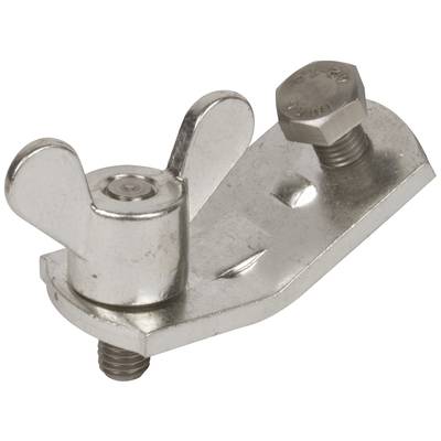 Metallverbindungselement mit Flügelmutter und sechseckiger Schraube, verwendet zur sicheren Befestigung oder Verbindung in mechanischen Anwendungen.