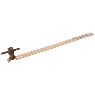 Ein Kupfer-Erdungsband mit Befestigungselementen seitlich, verwendet für elektrische Erdung und Schutz vor Überspannungen.
