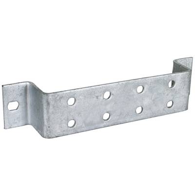 Metallwinkel mit vorgebohrten Löchern für Befestigungen.
